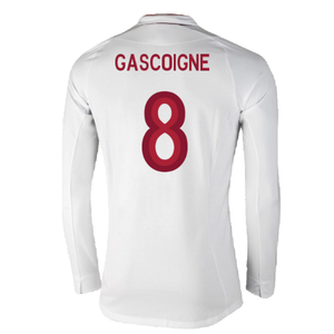 England 2012-13 Long Sleeve Home Shirt (L) (Fair) (Gascoigne 8)_1