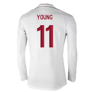 England 2012-13 Long Sleeve Home Shirt (L) (Fair) (Young 11)_1