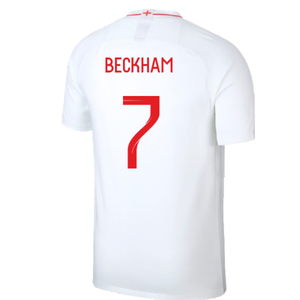 England 2018-19 Home Shirt (Infant M) (Excellent) (Beckham 7)_1