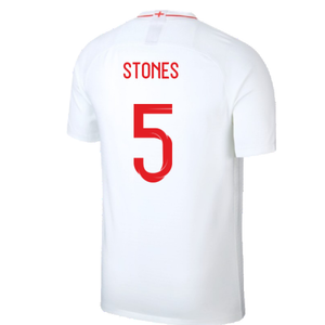 England 2018-19 Home Shirt (S) (Very Good) (Stones 5)_1