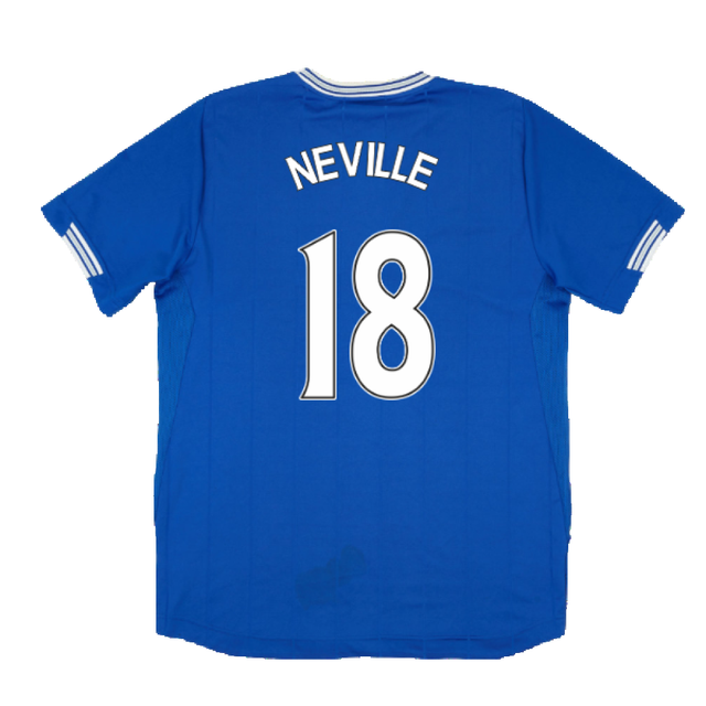 Everton 2009-10 Home Shirt (XL) (Good) (Neville 18)_1