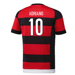 Flamengo 2015-16 Home Shirt (M) (Very Good) (Adriano 10)_1