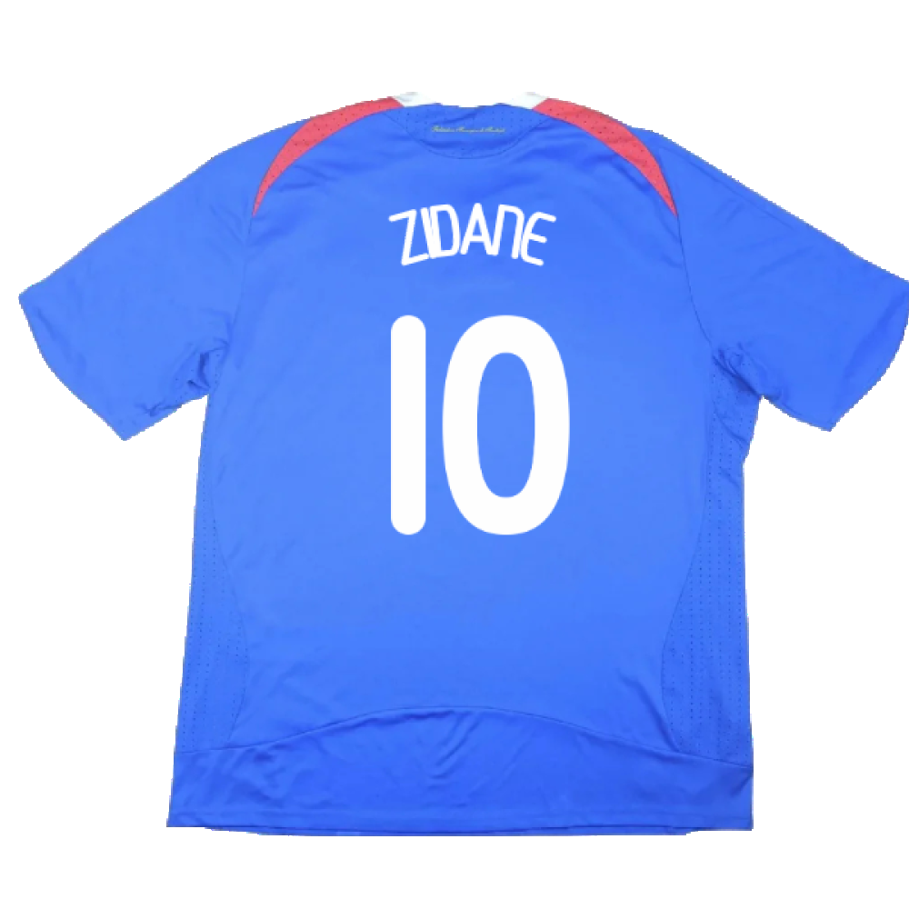 France 2007-08 Home Shirt (M) (Excellent) (Zidane 10)_1