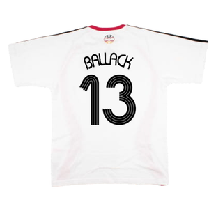 Germany 2006-07 Adidas Training Shirt (M) (Ballack 13) (Very Good)_1