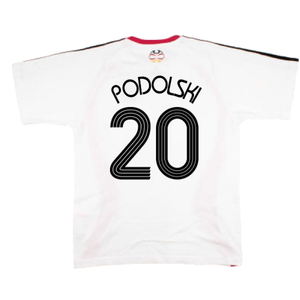 Germany 2006-07 Adidas Training Shirt (M) (Podolski 20) (Very Good)_1