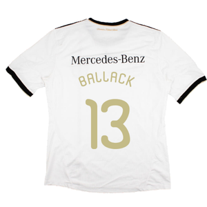 Germany 2010-11 Home Shirt with Mercedes Sponsor (XL) (BALLACK 13) (Good)_1