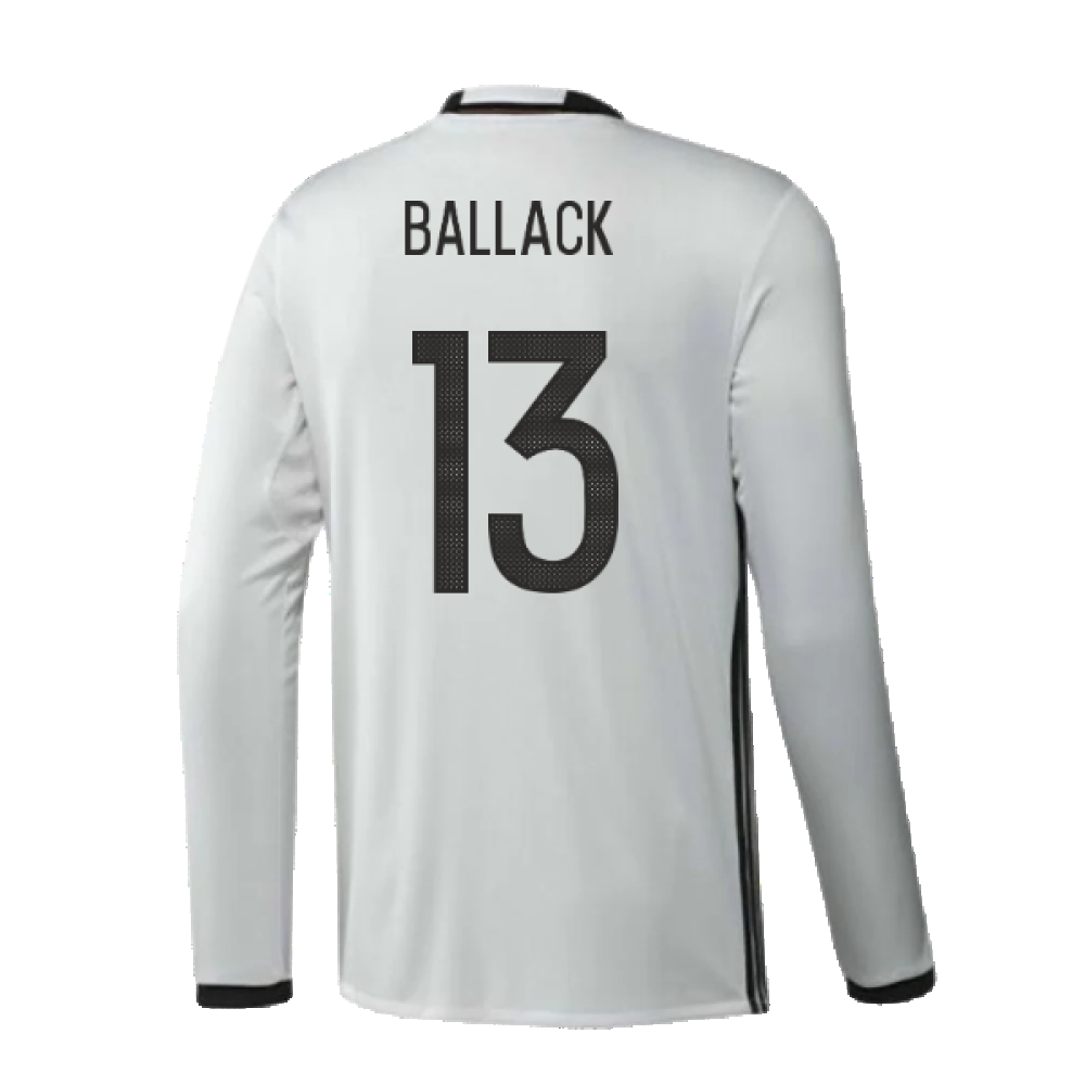 Germany 2016-17 Long Sleeve Home Shirt (Very Good) (Ballack 13)_1