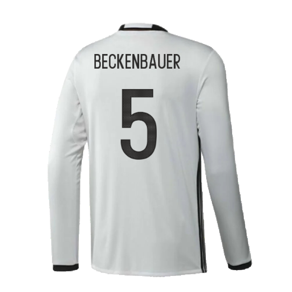 Germany 2016-17 Long Sleeve Home Shirt (Very Good) (Beckenbauer 5)_1