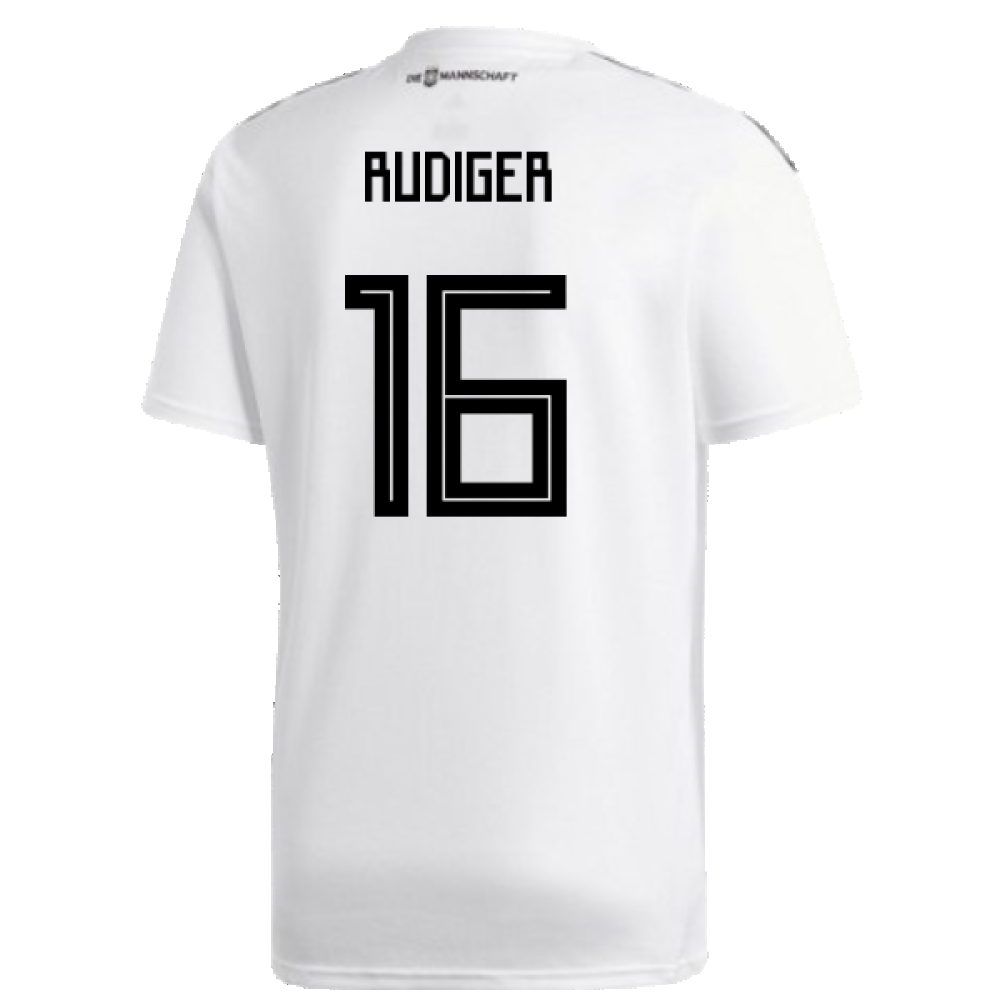 Germany 2018-19 Home Shirt (L) (Fair) (Rudiger 16)_1