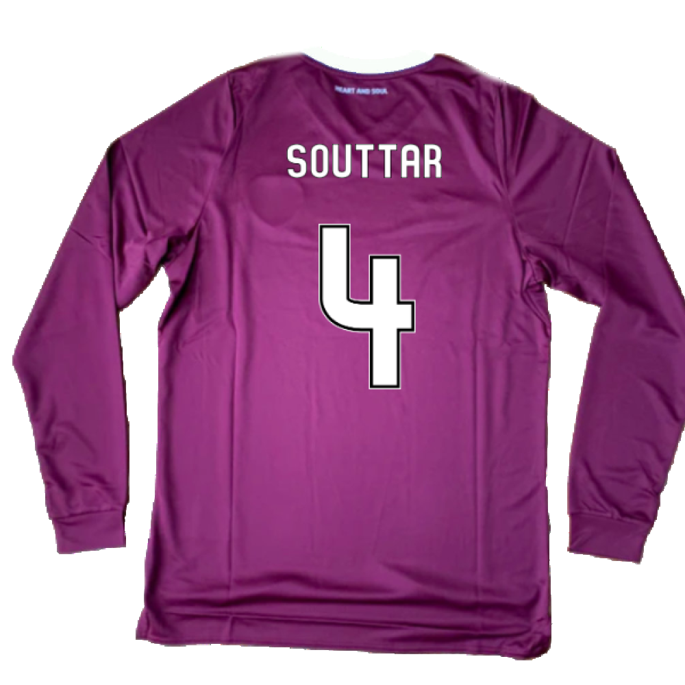 Hearts 2019-20 Long Sleeve Home Shirt (YL) (Souttar 4) (BNWT)_1