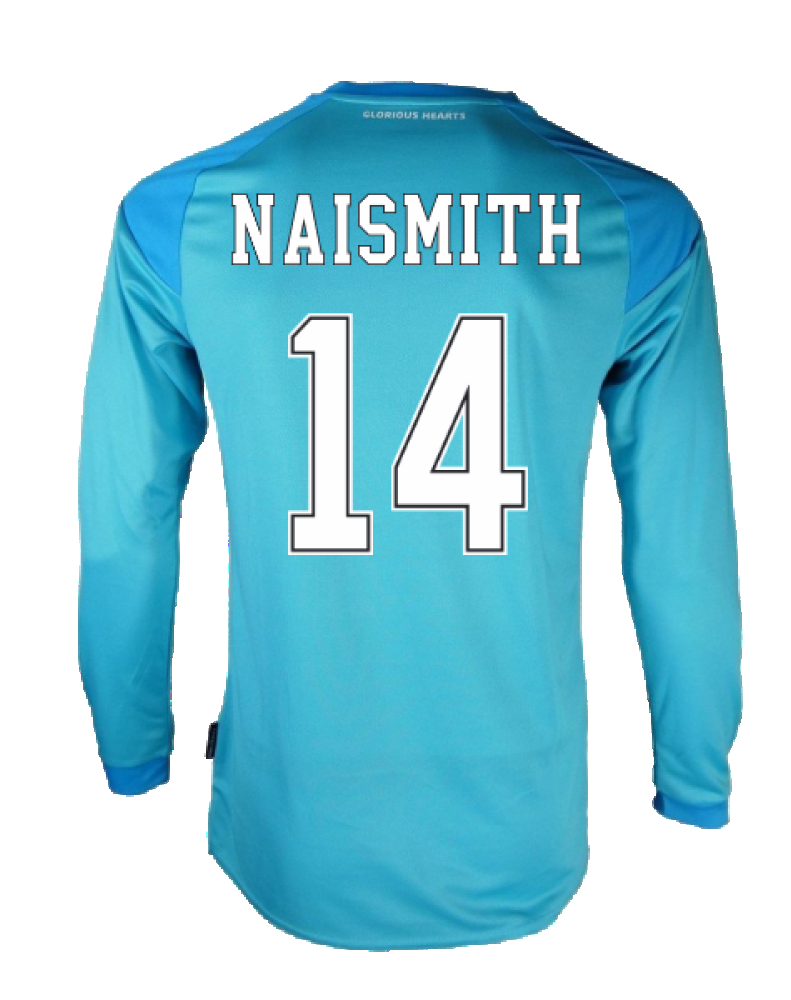 Hearts 2020-21 GK Home Long Sleeve Shirt (L) (Naismith 14) (Excellent)_1