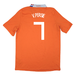 Holland 2008-10 Home Shirt (Very Good) (V.Persie 7)_1