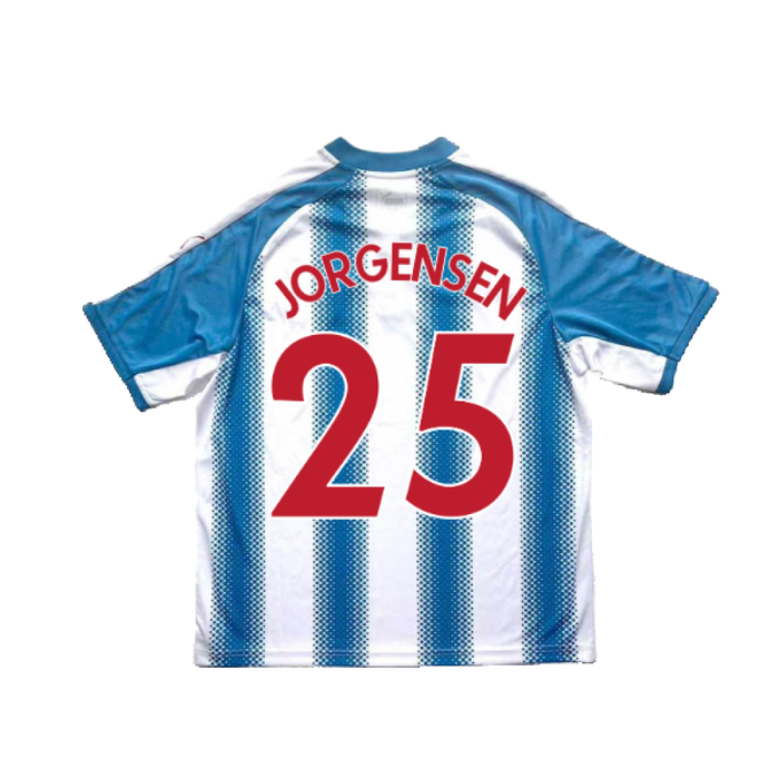 Huddersfield 2017-18 Home Shirt (Excellent) (Jorgensen 25)