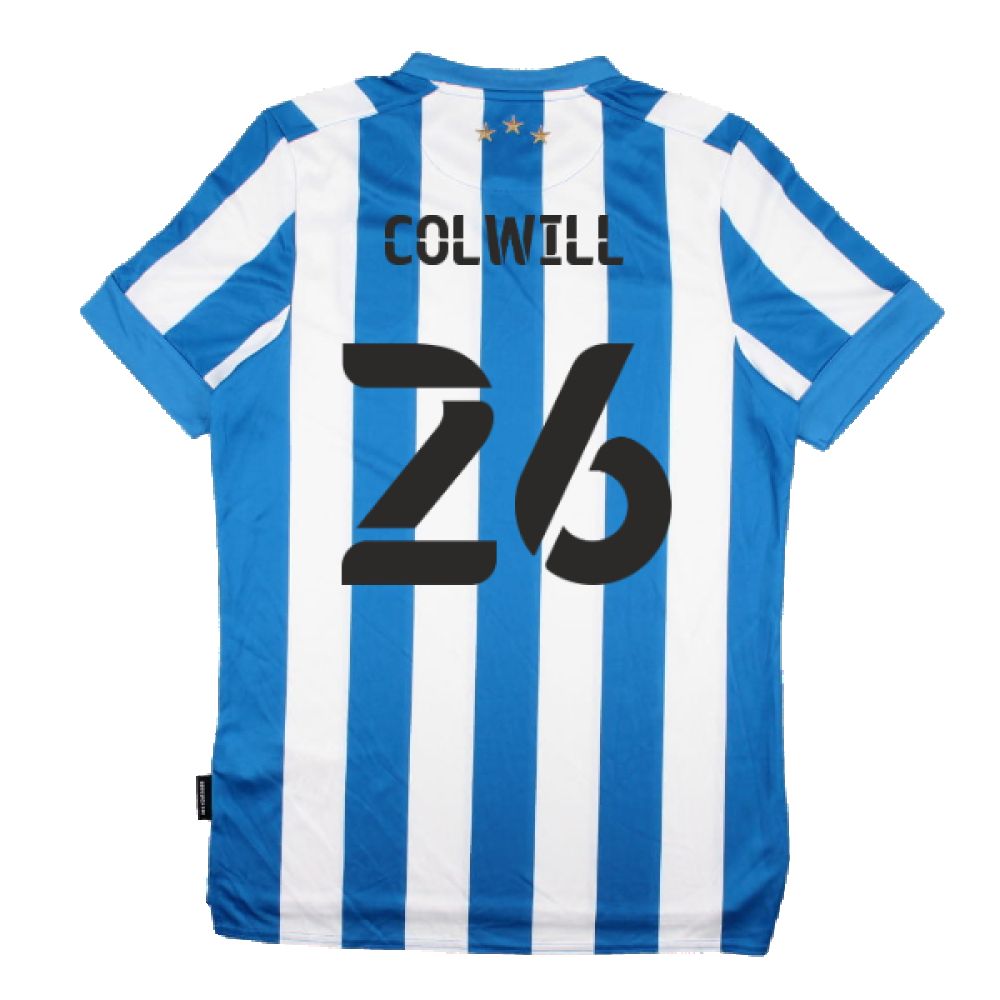 Huddersfield 2021-22 Home Shirt (Sponsorless) (M) (COLWILL 26) (Mint)_1