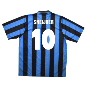 Inter Milan 1991-1992 Home Shirt (L) (Excellent) (SNEIJDER 10)_1