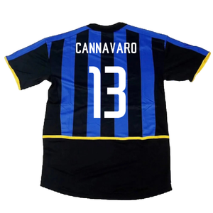 Inter Milan 2002-03 Home Shirt (Very Good) (Cannavaro 13)_1