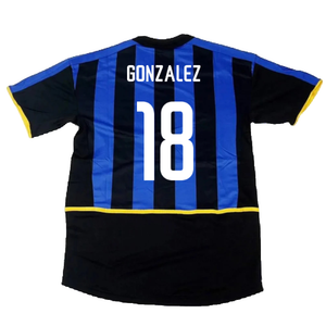 Inter Milan 2002-03 Home Shirt (Very Good) (Gonzalez 18)_1