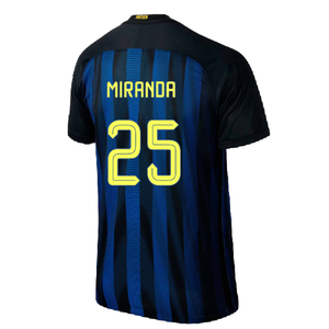 Inter Milan 2016-17 Home Shirt (S) (Excellent) (Miranda 25)_1