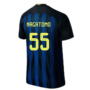 Inter Milan 2016-17 Home Shirt (S) (Excellent) (Nagatomo 55)_1