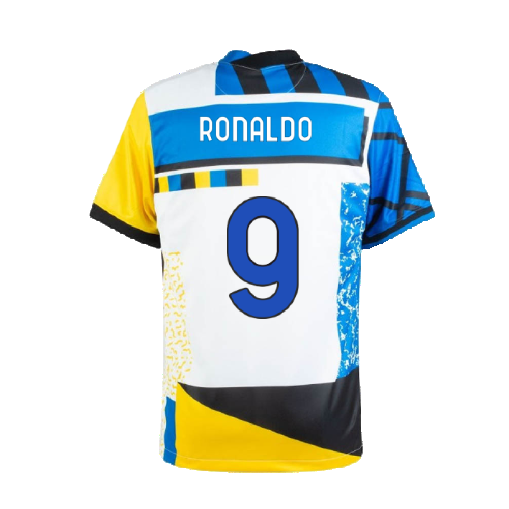 Inter Milan 2020-21 Fourth Shirt (L) (RONALDO 9) (Excellent)_1