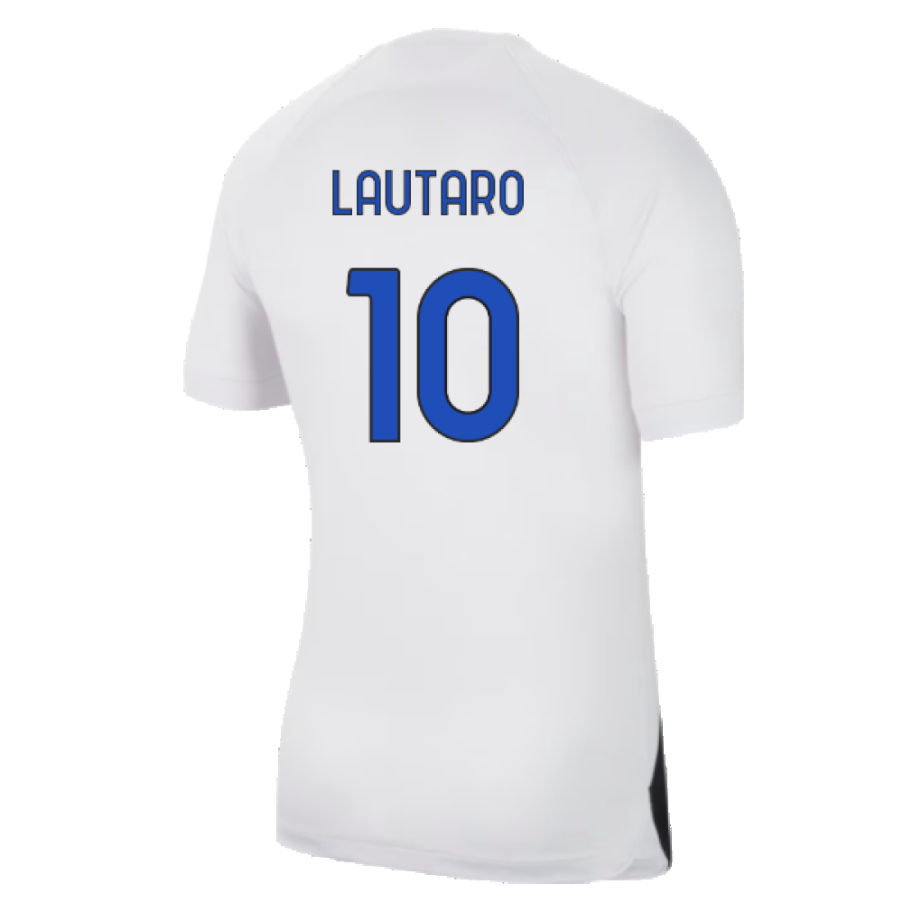 Inter Milan 2023-24 Away Shirt (Sponsorless) (M) (Lautaro 10) (BNWT)_1