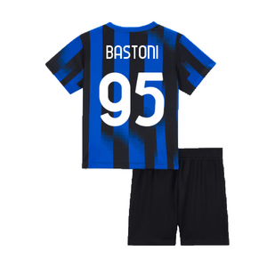 Inter Milan 2023-24 Home Mini Kit (XS Boys) (Bastoni 95) (Excellent)_1