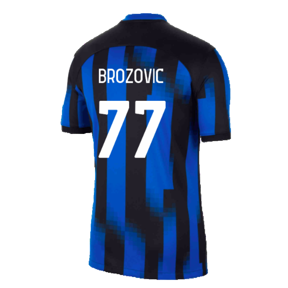 Inter Milan 2023-24 Home Shirt (SB) (Brozovic 77) (Excellent)_1