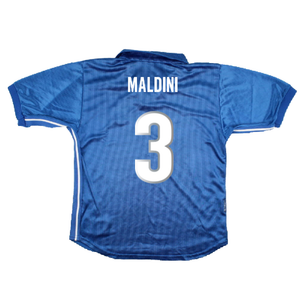 Italy 1998-99 Home Shirt (XL Boys) (Very Good) (Maldini 3)_1