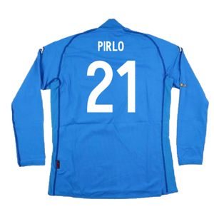 Italy 2002-2003 Home Long Sleeve Shirt (M) (Good) (PIRLO 21)_1