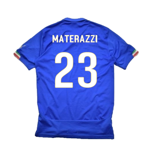 Italy 2014-15 Home Shirt (Excellent) (Materazzi 23)_1