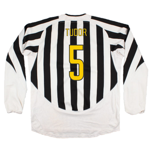 Juventus 2003-04 Long Sleeve Home Shirt (M) (Very Good) (Tudor 5)_1