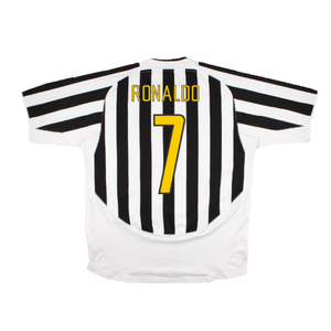 Juventus 2003/2004 Home Shirt (Excellent) (Ronaldo  7)_1