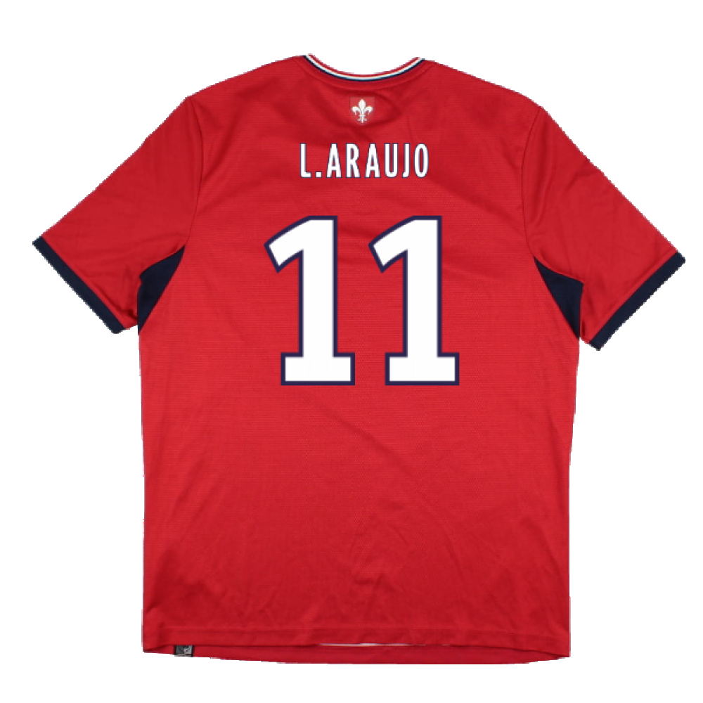 Lille 2017-18 Home Shirt (Sponsorless) (M) (Excellent) (L.Araujo 11)_1