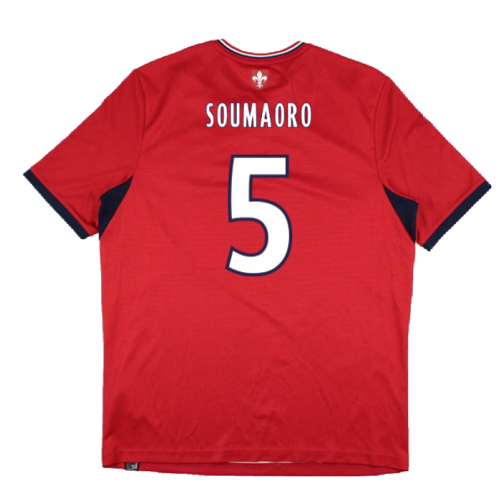 Lille 2017-18 Home Shirt (Sponsorless) (M) (Excellent) (Soumaoro 5)_1