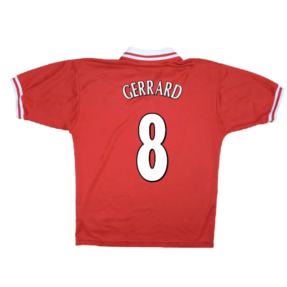 Liverpool 1996-98 Home Shirt (XL) Riedle #13 (Excellent) (GERRARD 8)_1