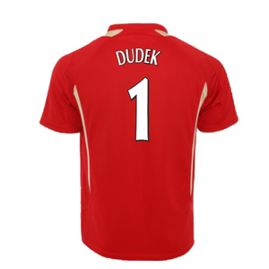 Liverpool 2005-06 Retro European Home Shirt (L) (Dudek 1) (Excellent)_1