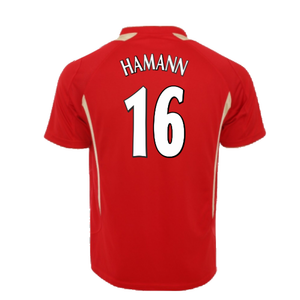 Liverpool 2005-06 Retro European Home Shirt (L) (HAMANN 16) (Excellent)_1