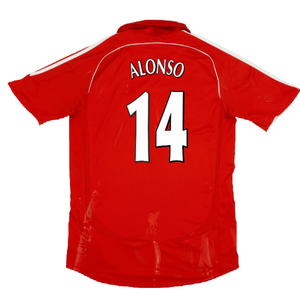 Liverpool 2006-08 Home Shirt (Very Good) (ALONSO 14)_1