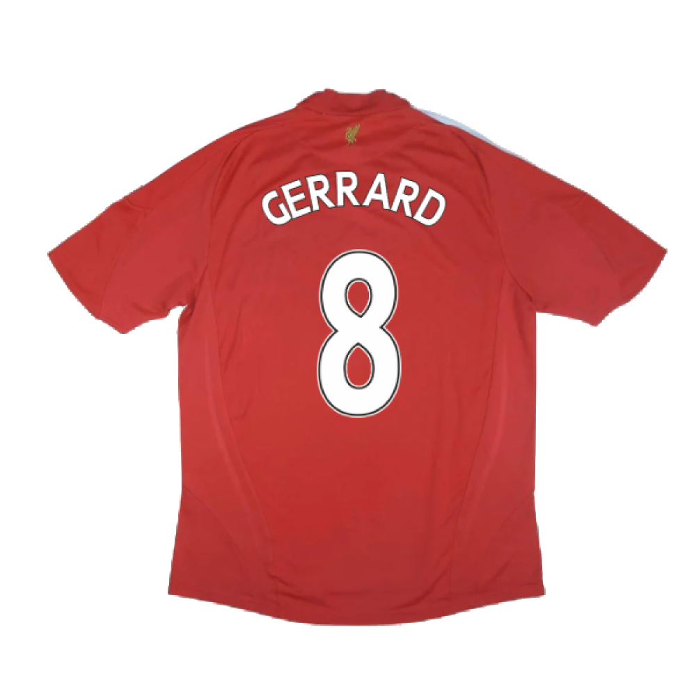 Liverpool 2008-10 Home Shirt (XL) (Fair) (Gerrard 8)_1
