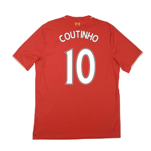 Liverpool 2015-16 Home Shirt (Very Good) (Coutinho 10)_1