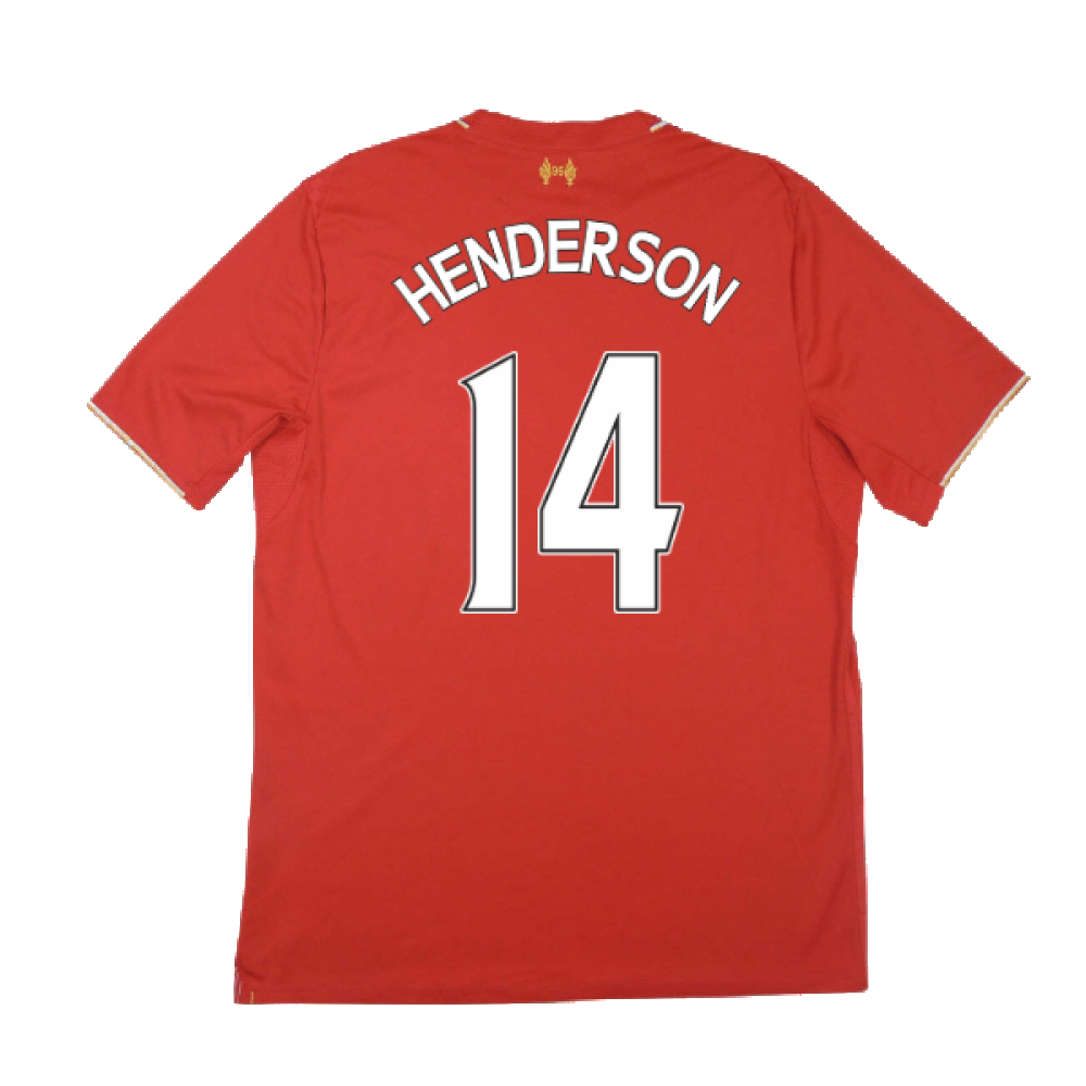 Liverpool 2015-16 Home Shirt (Very Good) (Henderson 14)_1