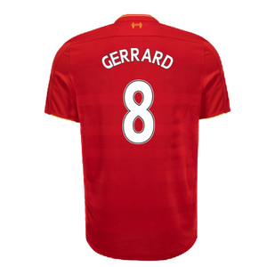 Liverpool 2016-17 Home Shirt (XL) (Excellent) (Gerrard 8)_1