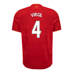 Liverpool 2016-17 Home Shirt (XL) (Excellent) (VIRGIL 4)_1