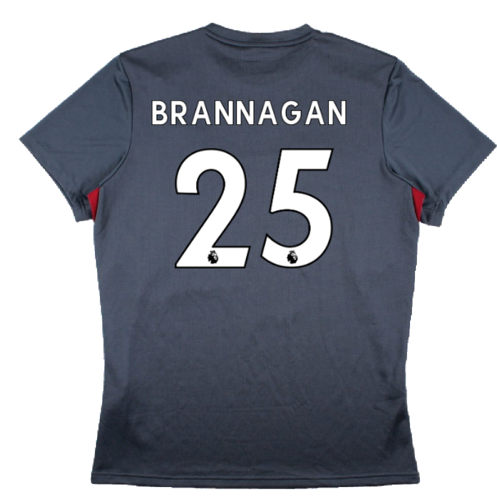 Liverpool 2017-18 New Balance Training Shirt (L) (Brannagan 25) (Excellent)_1