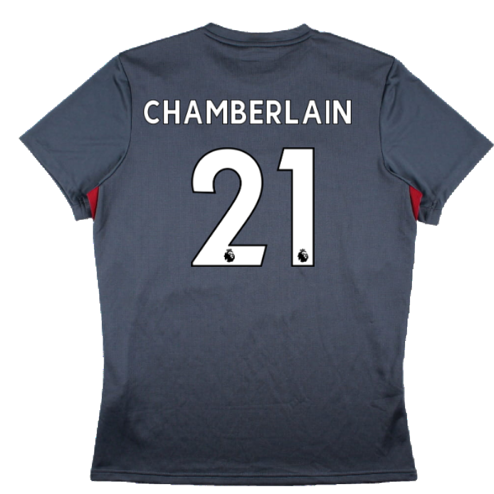 Liverpool 2017-18 New Balance Training Shirt (L) (Chamberlain 21) (Excellent)_1