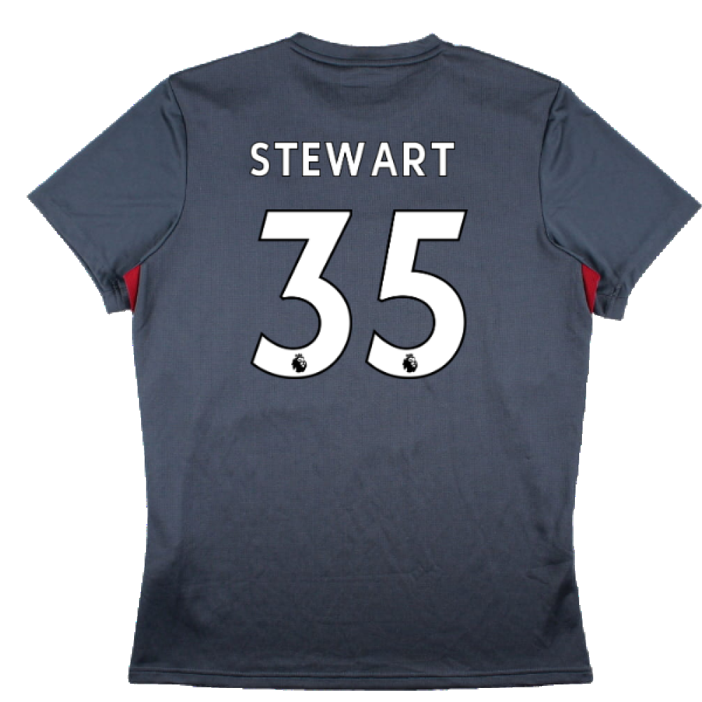 Liverpool 2017-18 New Balance Training Shirt (L) (Stewart 35) (Excellent)_1