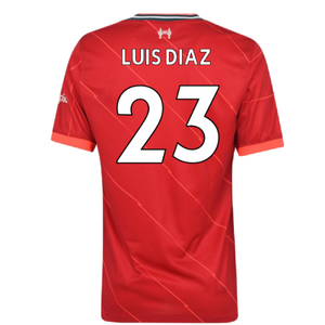 Liverpool 2021-22 Home Shirt (L)  (LUIS DIAZ 23) (Excellent)_1