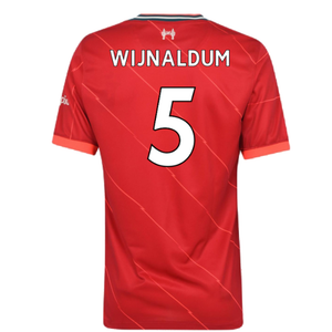 Liverpool 2021-22 Home Shirt (L)  (WIJNALDUM 5) (Excellent)_1