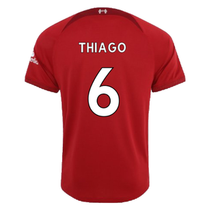 Liverpool 2022-23 Home Shirt (S) (Excellent) (THIAGO 6)_1