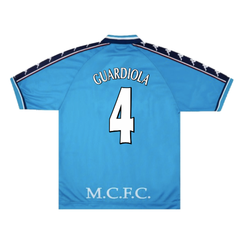 Manchester City 1997-99 Home Shirt (XL) (Excellent) (Guardiola 4)_1